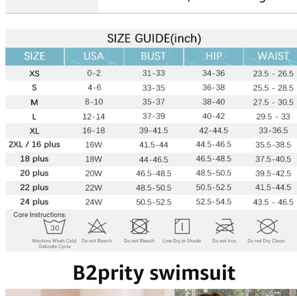 B2PRITY One Piece Tummy Control Swimsuit - Picture 6 of 9